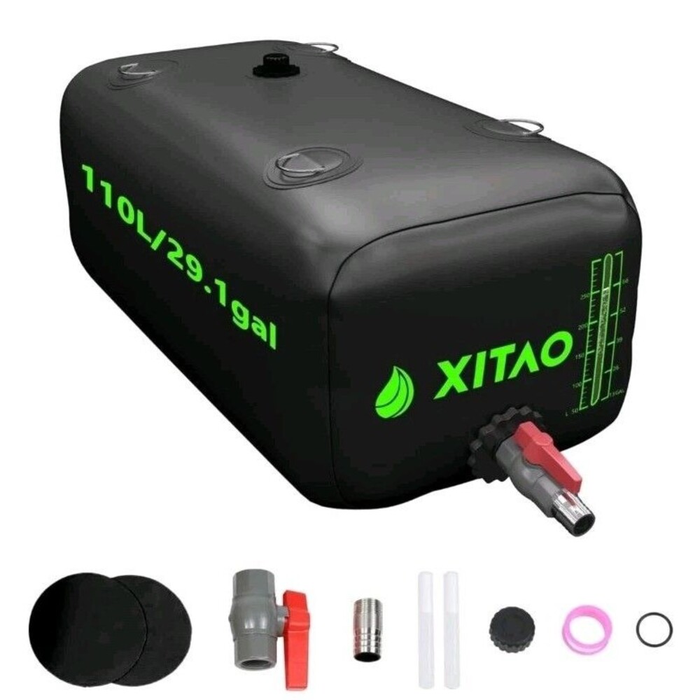 XITAO 29 Gal 110L Water Storage Bladder Tank Level Indicator RV Camping New Open